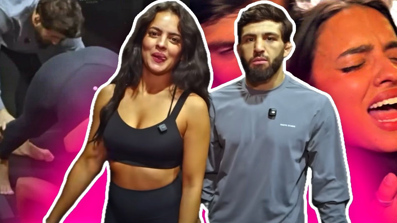 Arman Tsarukyan flirting with Nina Drama for 3 minutes
