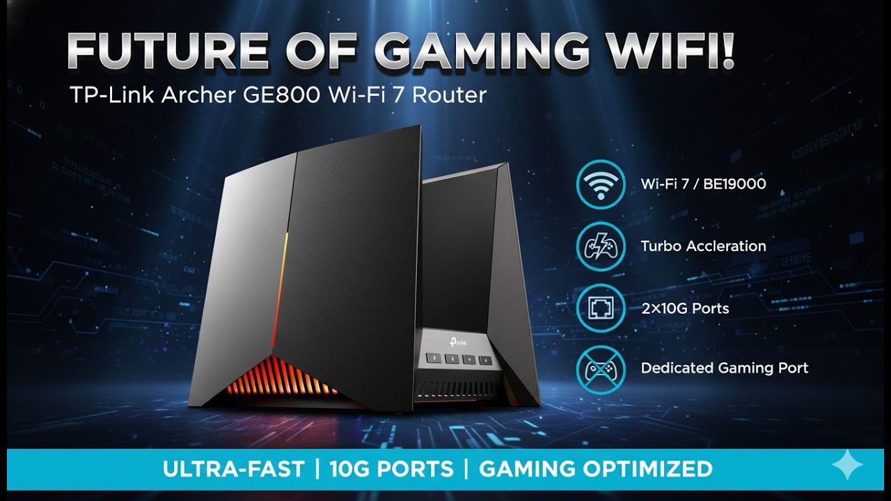 TP-Link Archer GE800 Wi-Fi 7 Gaming Router – 12-Stream Speed Worth It?