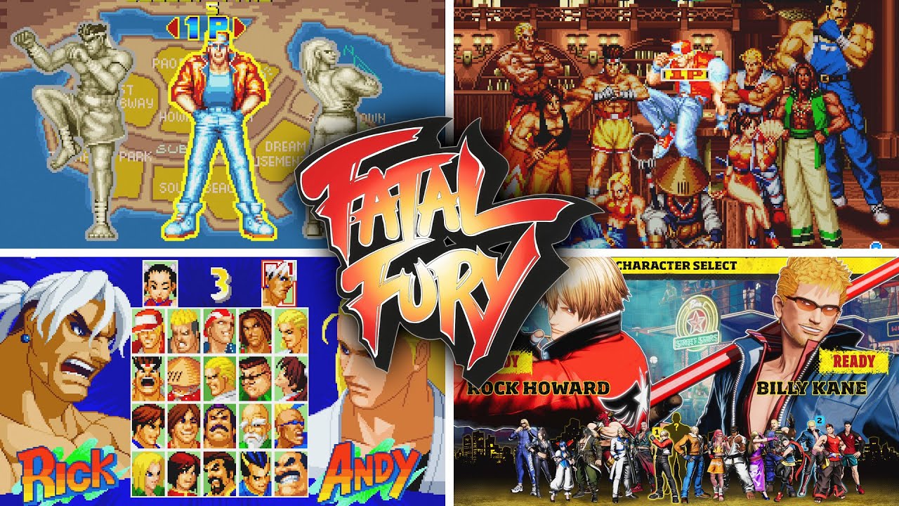 Эволюция экрана выбора персонажа Fatal Fury