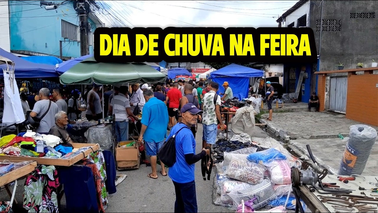 MUITA CHUVA NA FEIRA DE TROCA DE OITIZEIRO EM JOÃO PESSOA