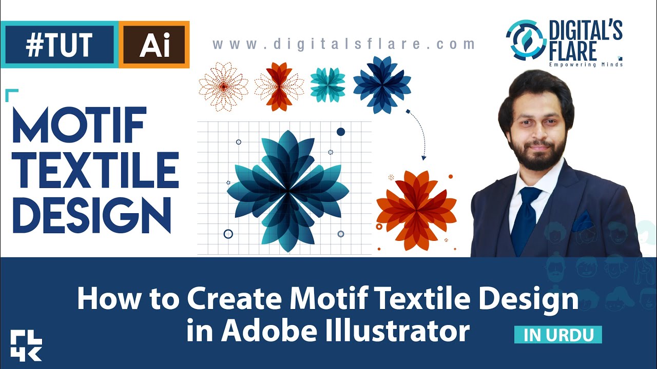 How to create Motif Textile design in Adobe Illustrator