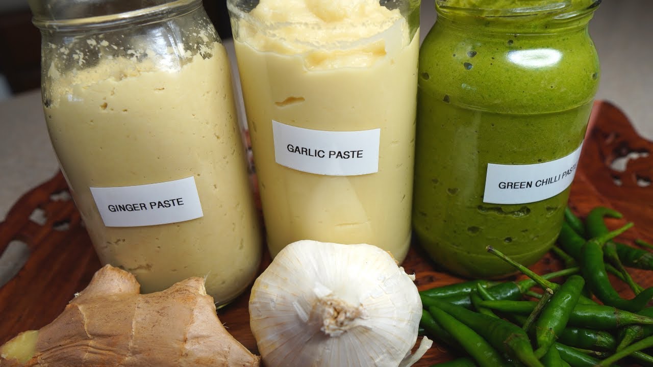 Ginger Garlic & Green Chili Paste | Make ginger garlic green chili paste and eat it for months