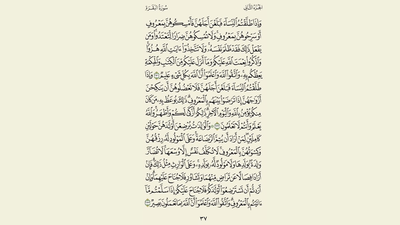 سورة البقرة مكرر 5 مرات (رعد الكردي ) صفحة 37