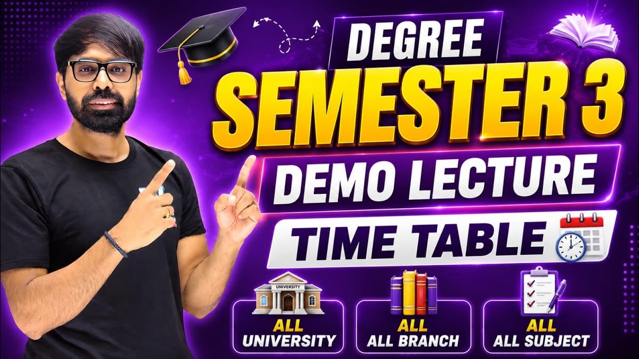 SEM 3 Off to a Bangin' Start 🎯 All Branches || Free Demo Class || Team PV is Ready 🔥 Week 1 Timet...