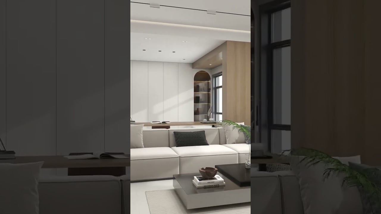 Half wall sofa wall can be decorated like this 