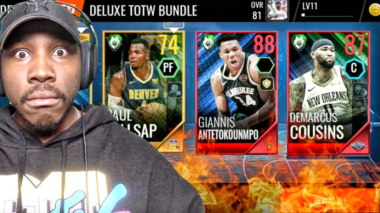 1ST TOTW PACK OPENING & NEW ELITES! NBA LIVE MOBILE 18 GAMEPLAY! Ep. 10