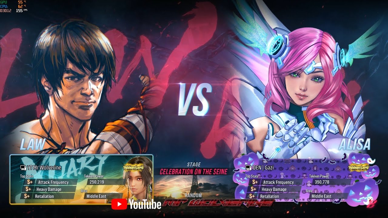 TEKKEN 8 | Mr Wolverine (Law) vs DEN | Gazi (Alisa) | Ranked Match 🔥⚔️