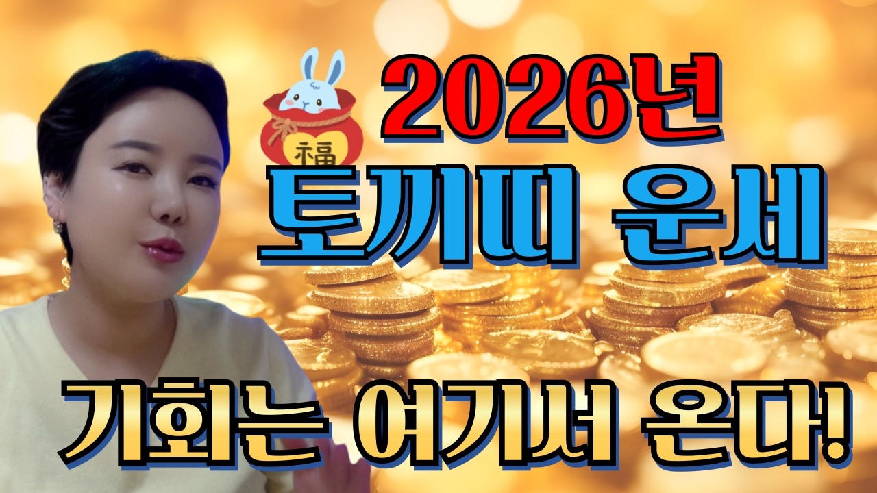 2026년 대박나는 토끼띠운세 ㅣ 기회는 여기서 온다