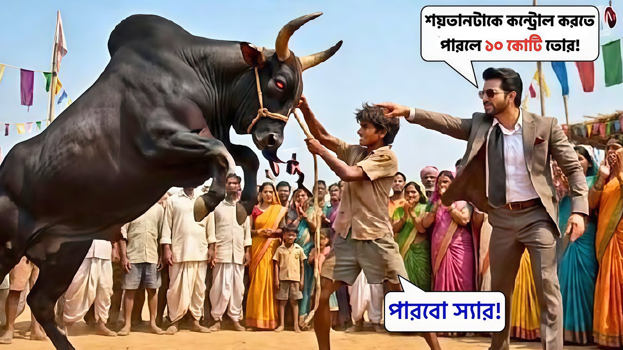যাকে সবাই দুর্বল ভাবত, সেই মানুষটাই বলদকে মাটিতে নামিয়ে দিল ! Bangla Moral Story