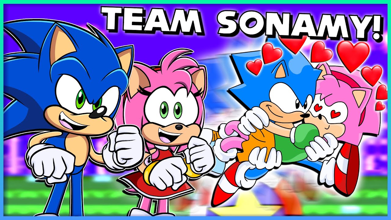 TEAM SONAMY!? - Sonic and Amy REACT to 