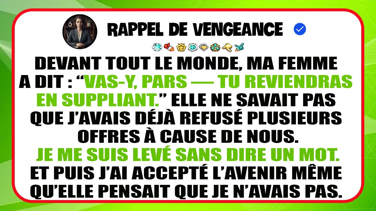 Je Pars En Silence Après Ses Mots Cruels, Sans La Supplier, Et Trouve Enfin L’avenir Que Je Fuyais.