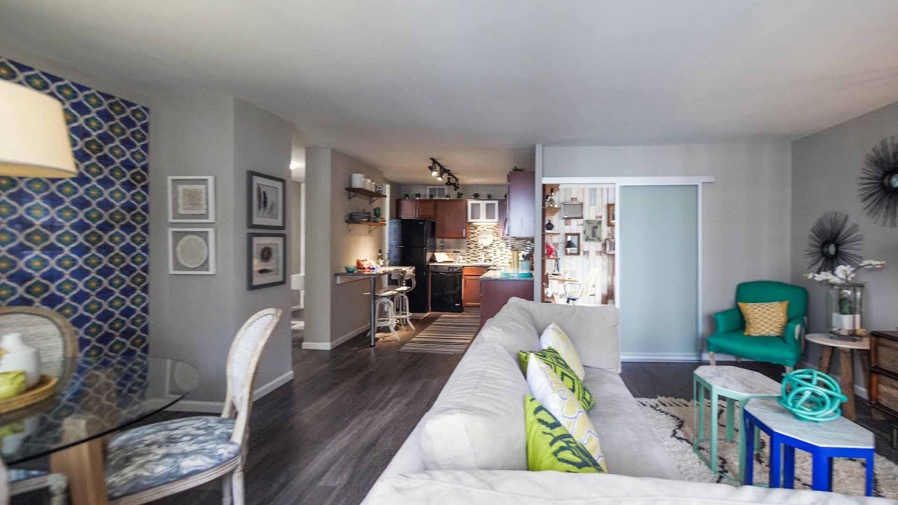 A one-bedroom plus den model at Gold Coast City Apartments