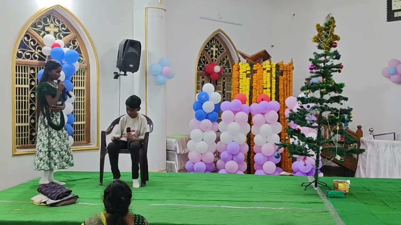 Gifte box Skit by ManishTej, Ethan n Suvarana at st Peter's Church knl #christmastree event 2025🎄