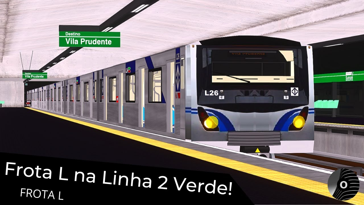 OpenBVE - O TUE FROTA L está na LINHA 2 VERDE!