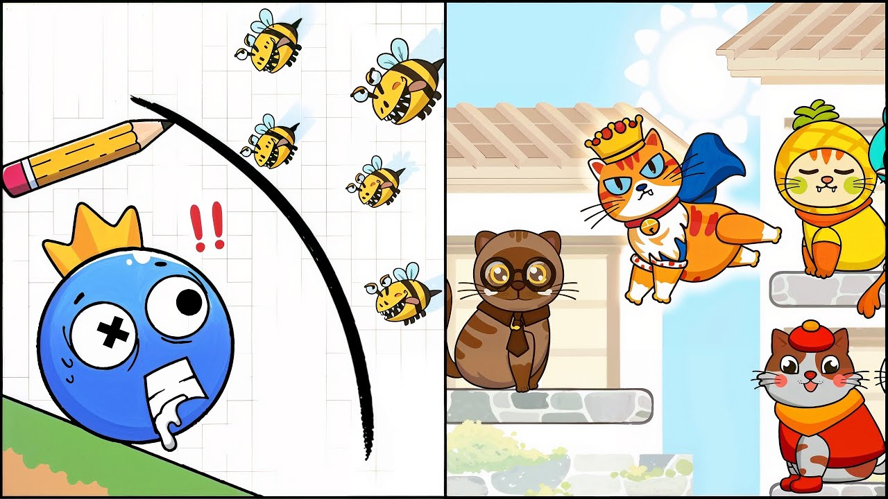 Rainbow Monster Draw to Smash VS Cat Sort Puzzle - All Levels SpeedRun