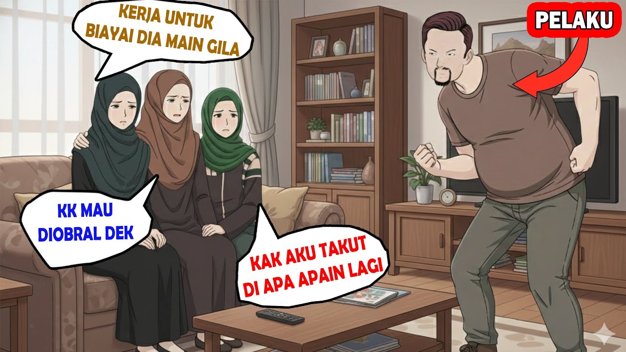 AZAB AYAH DOYAN SELINGKUH, BEJAT KE ANAKNYA, ISTRI KENA MENTAL CINTA BUTA KE SUAMI | Drama Animasi