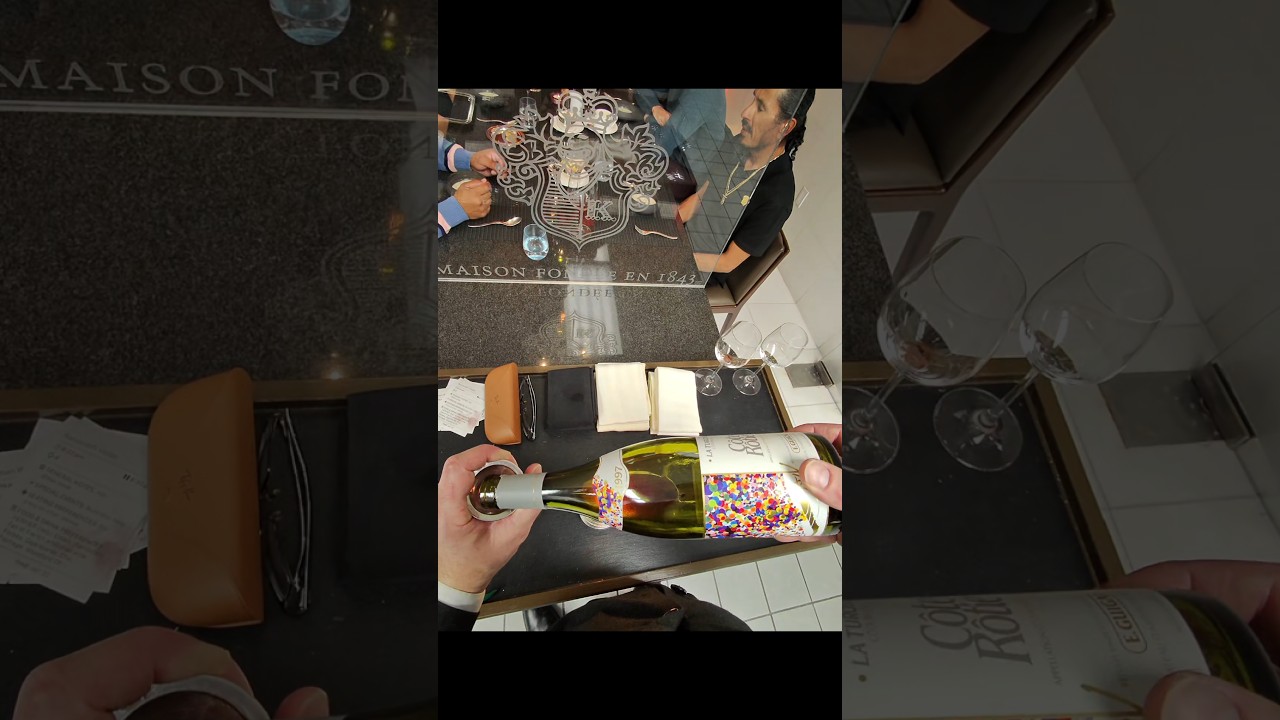 Opening $1400 Guigal Cote Rotie #fypシ゚ #fyp #pov #wine #sommelier #trending #viralvideo #wow #food