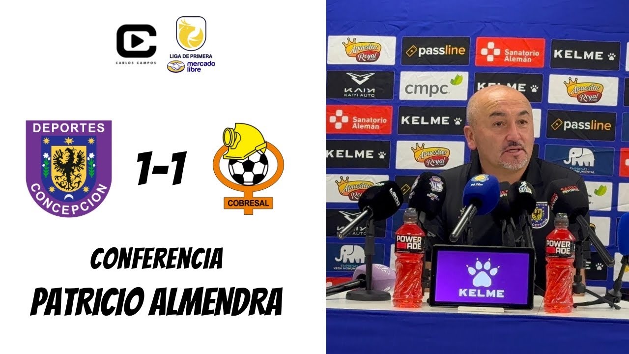 Conferencia | DT de Deportes Concepción Patricio Almendra tras empate ante Cobresal