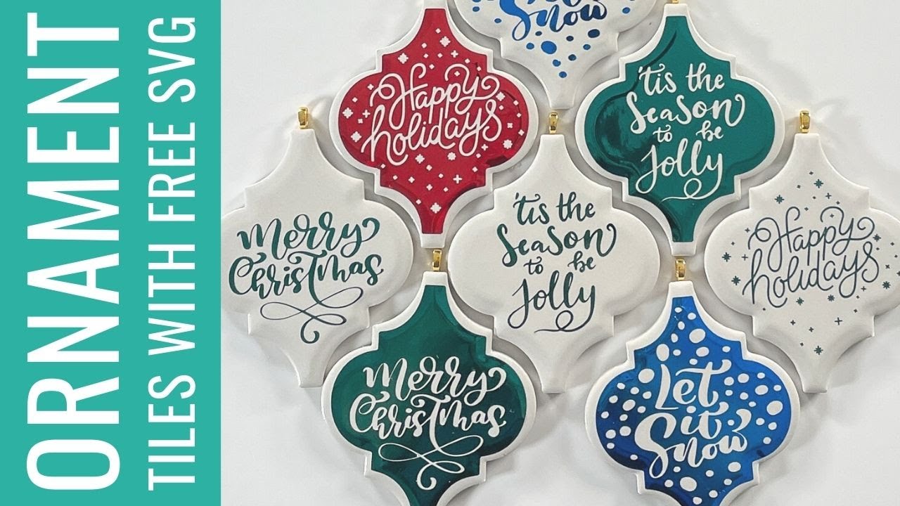 How to Make Arabesque Tile Ornaments with a Free SVG