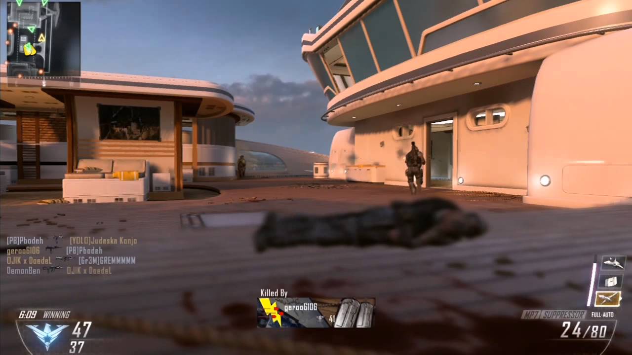Call Of Duty Black Ops 2 Multiplayer Gameplay Kill Confirmed on Hijacked