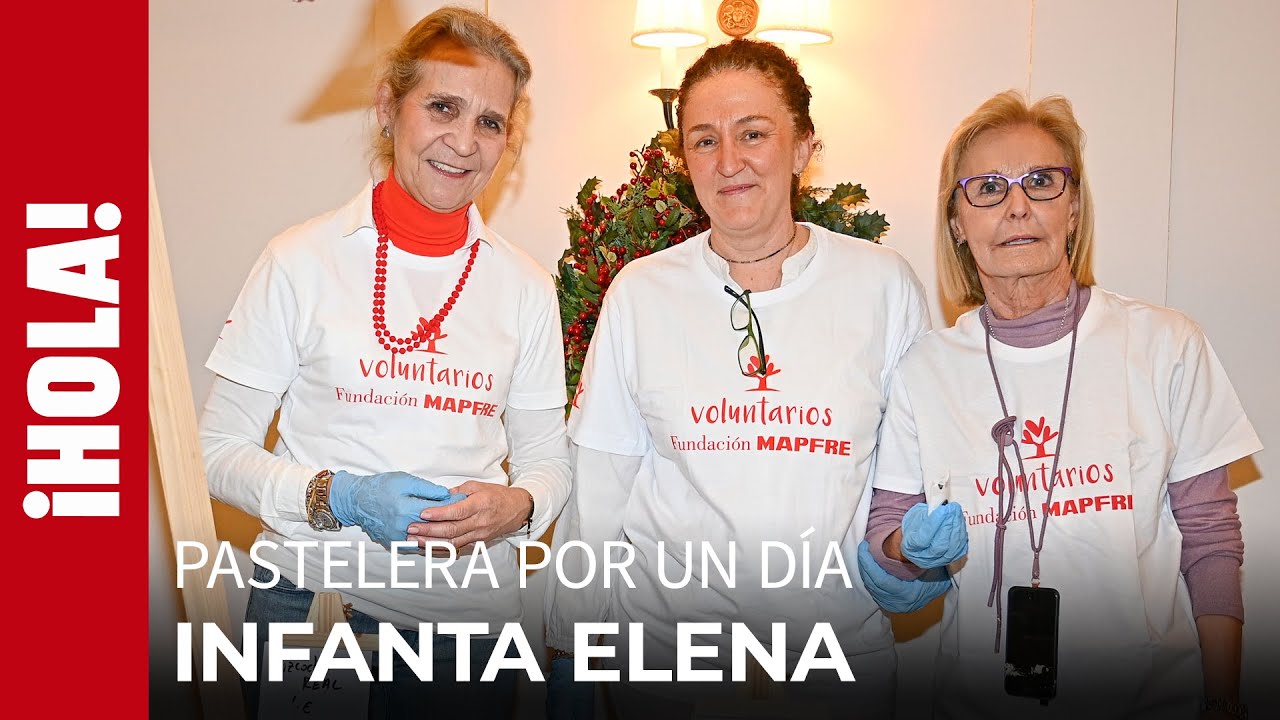 La infanta Elena, pastelera por un día y protagonista del Mercadillo Solidario de Mapfre en Madrid