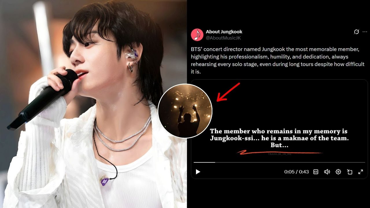 BTS Concert Director Finally Speaks Honestly: Why Jungkook Is Not an Ordinary Member!