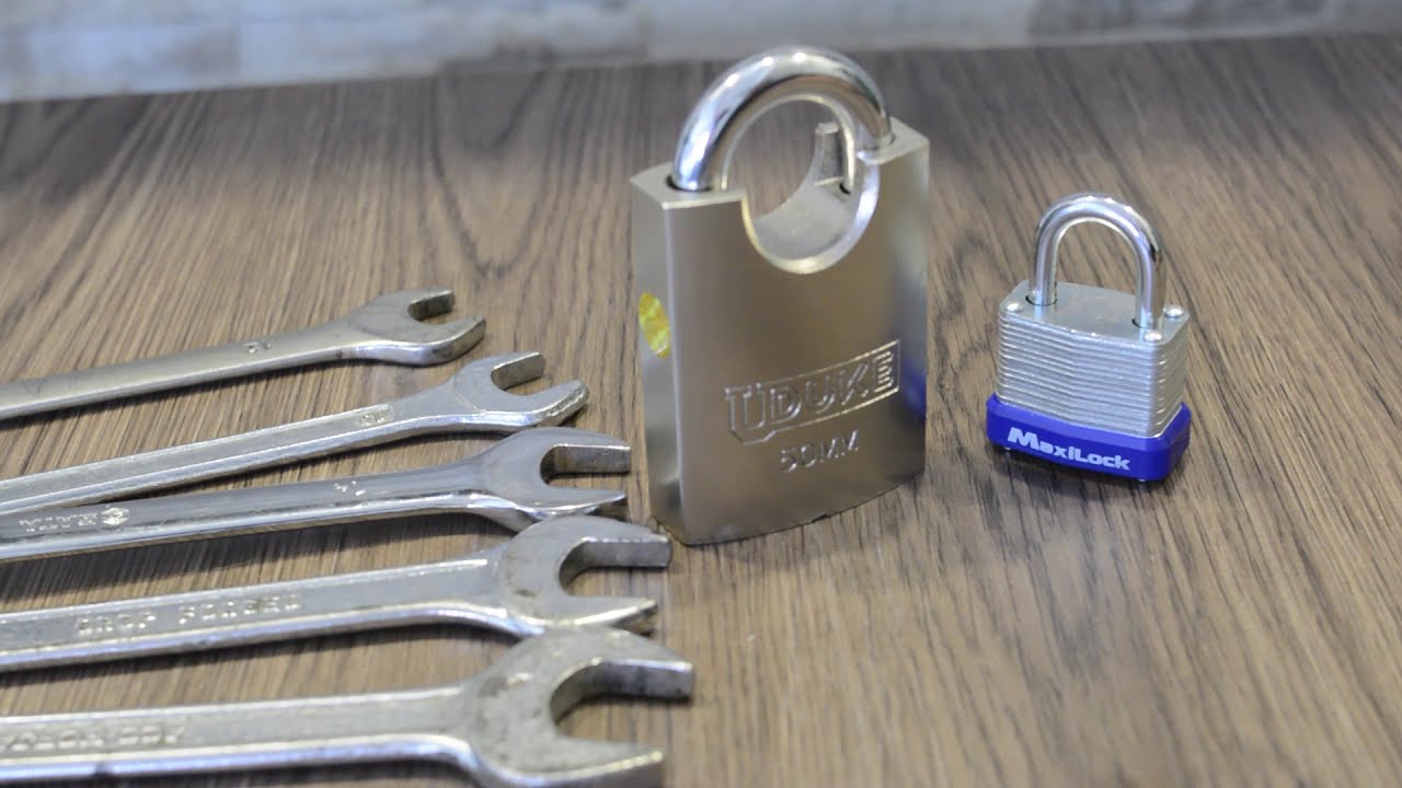 🔓 como ABRIR CANDADO con llave INGLESA Fácil