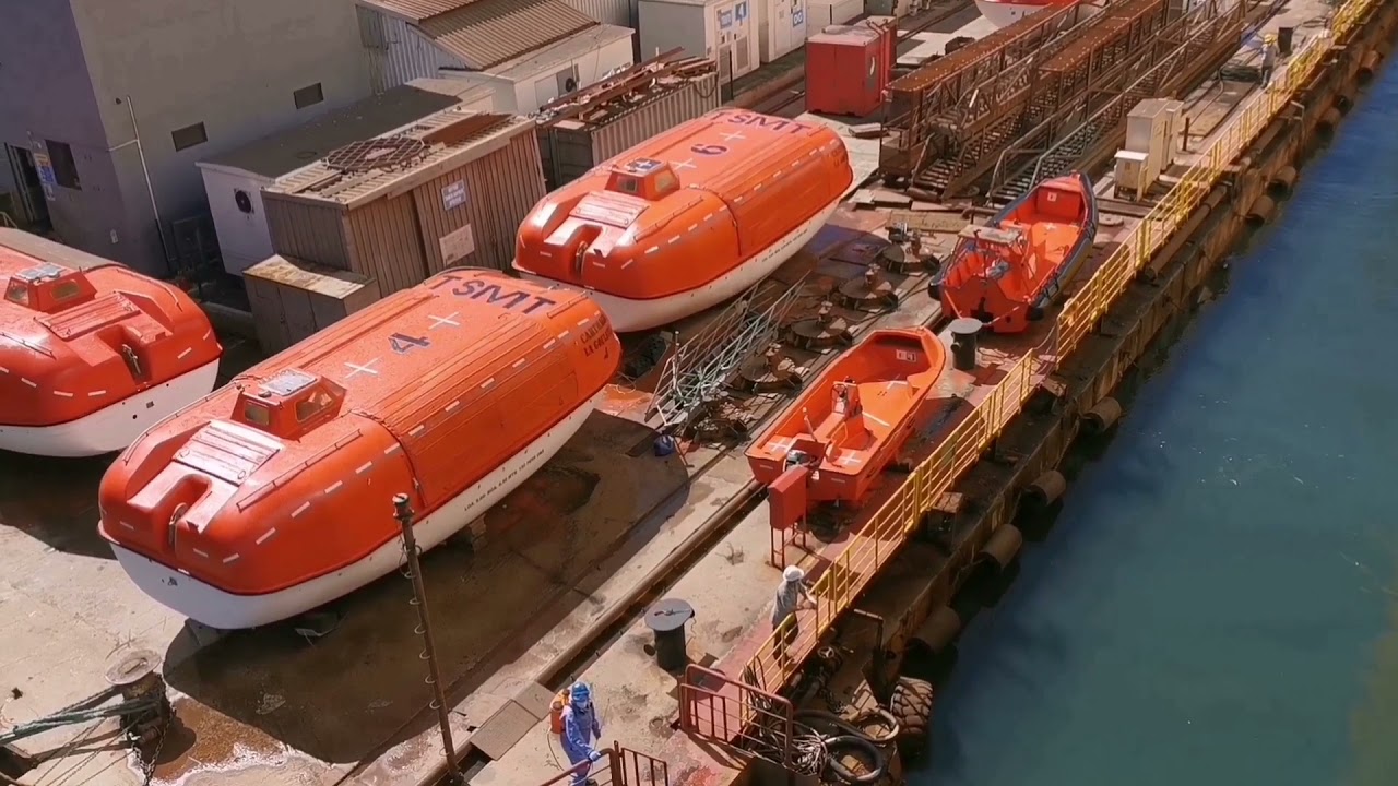 Ship Going in DryDock
