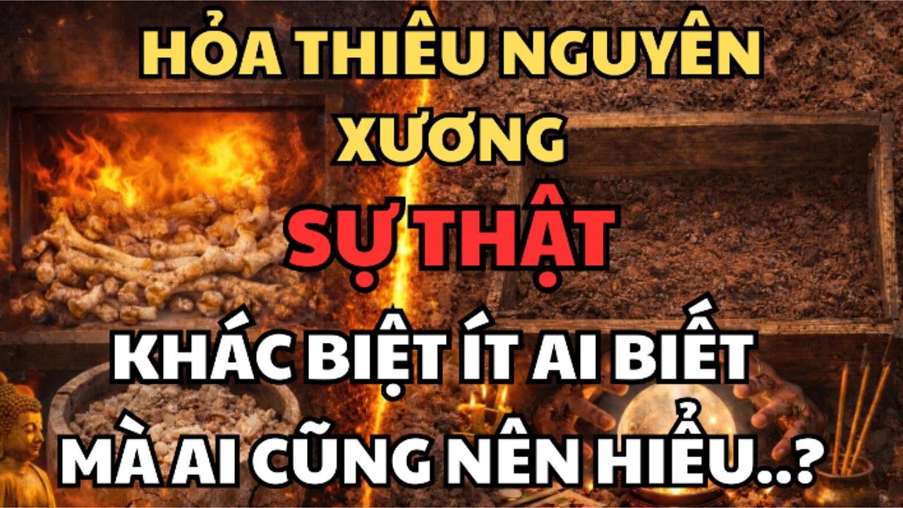 HỎA THIÊU NGUYÊN XƯƠNG LÀ GÌ? Sự Thật Khác Biệt Với Hỏa Thiêu Thông Thường Khiến Nhiều Người Bất Ngờ