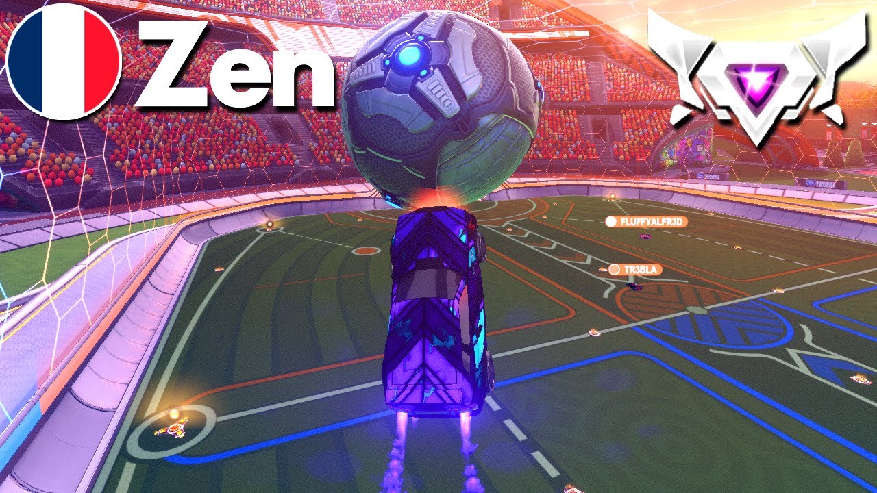 ZEN has 200IQ MECHANICS in Rocket League! (SSL 2v2)