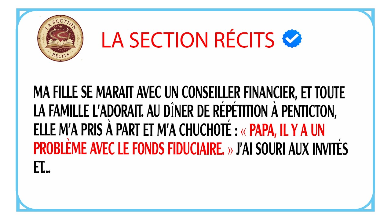 À ses fiançailles, ma fille m'a chuchoté 4 mots. Ce que j'ai découvert a brisé le rêve. Le choc !