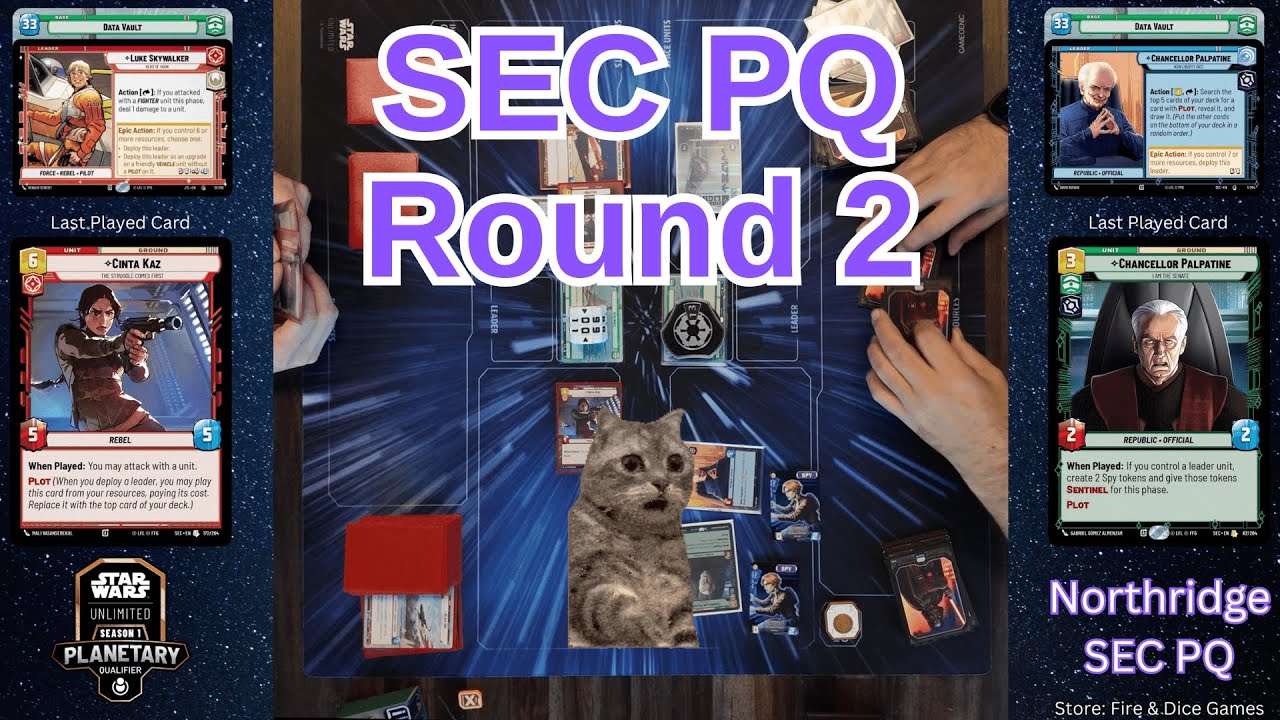 JTL Luke Data Vault vs SEC Palpatine Data Vault | Swiss Rd 2 | Northridge PQ | Star Wars Unlimited