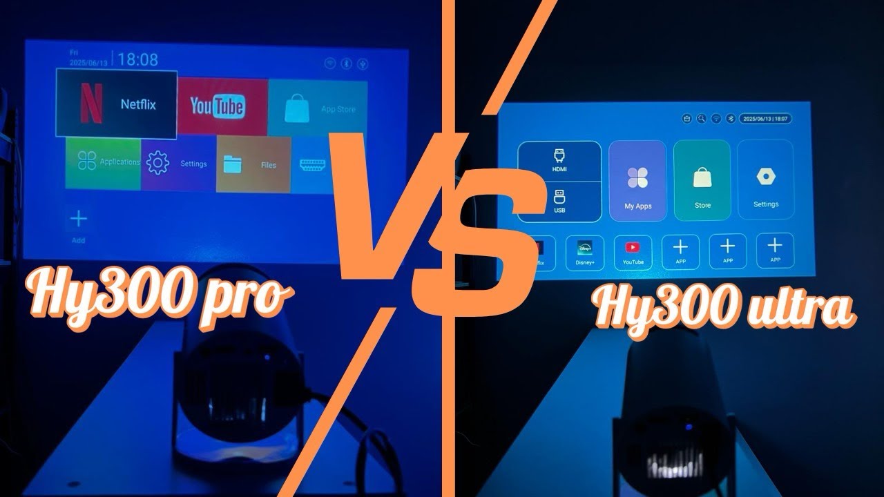 Proyector HY300 PRO VS HY300 ULTRA