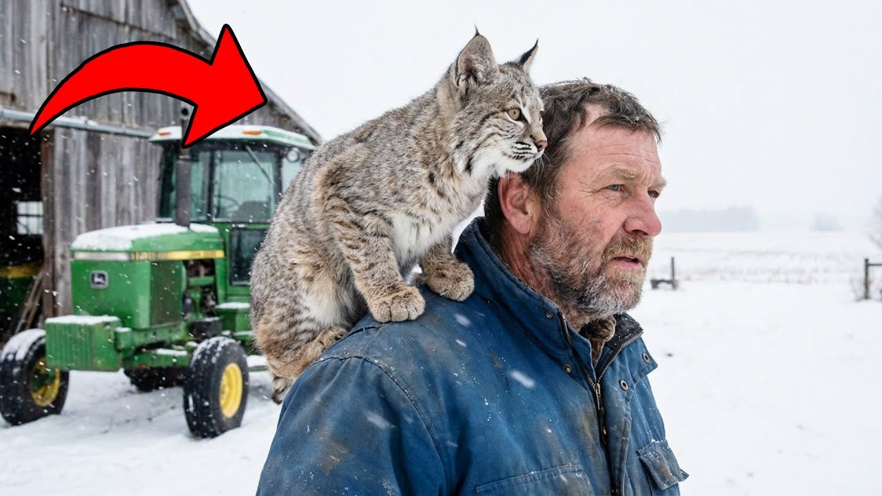 I Found a Frozen Lynx Cub Under My Tractor… Now He Rules the House 