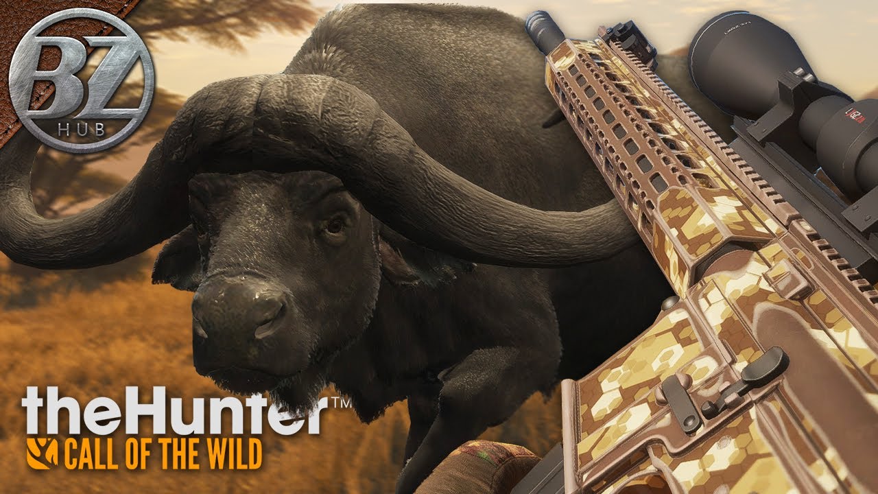 The NEW Zarza .308 AR-10 vs. Cape Buffalo! | theHunter: Call of the Wild