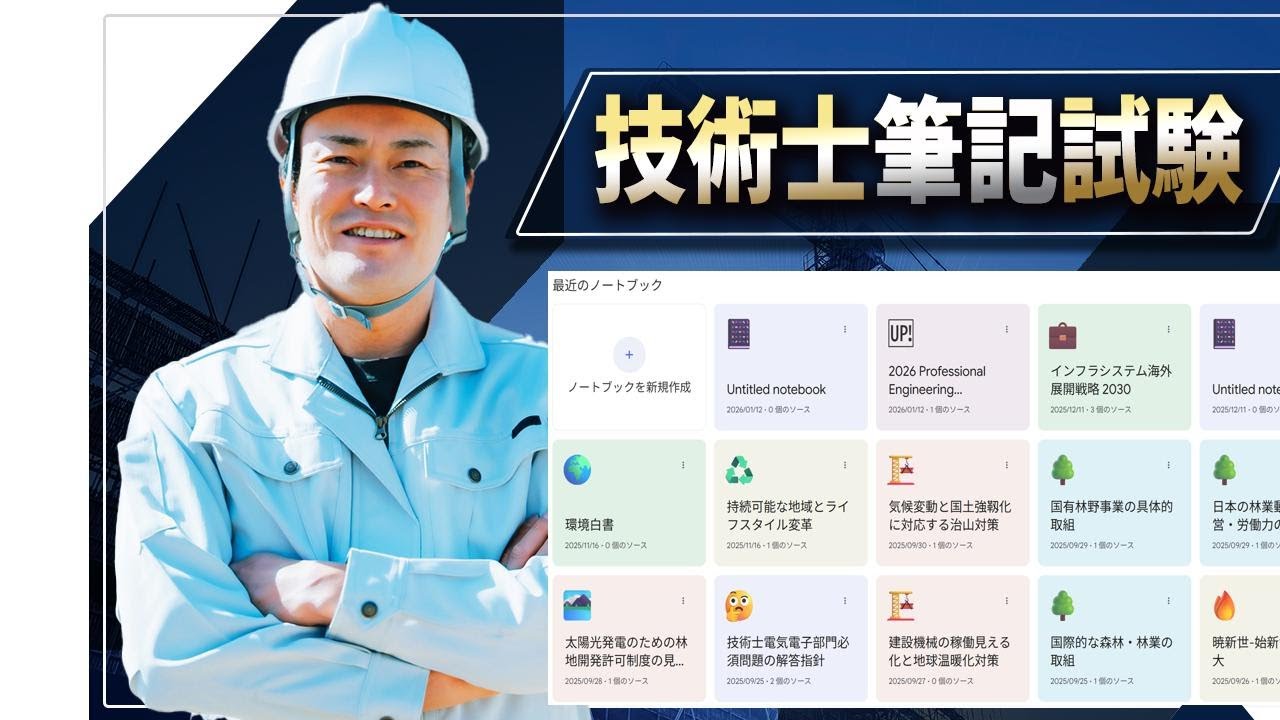 【技術士二次試験】　NotebookLMの性能とその限界を解説します。正しく使えば、あなたの試験対策を助けてくれるはずです。しかし、過剰な期待は禁物です。