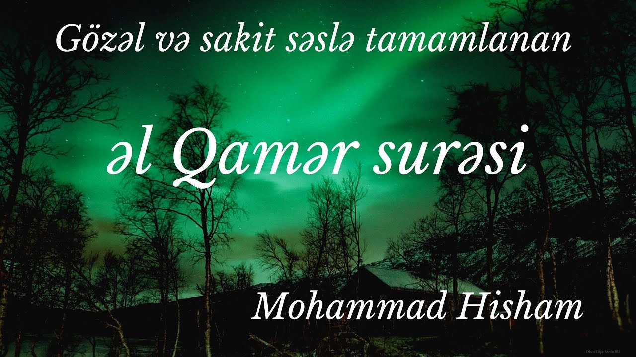 Gözəl və sakit səslə tamamlanan əl Qamər surəsi  | Mohammad Hisham