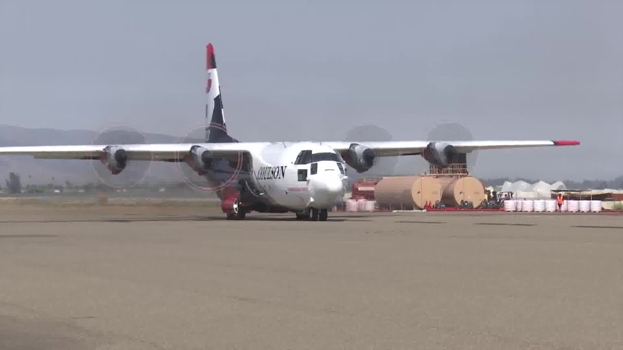 Santa Maria Air Tanker Base Providing Valuable Support for Firefighters Battling the Gifford Fire