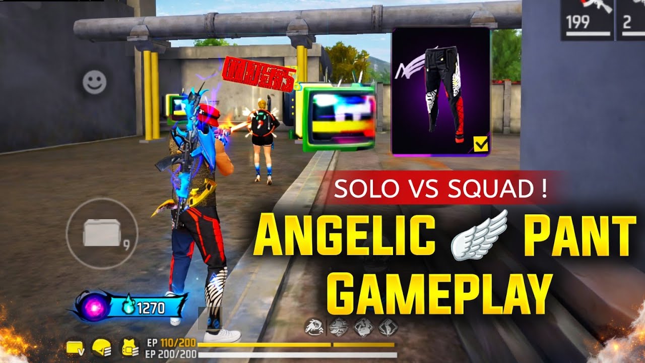 Angelic 🪽 Pant Gameplay 🤯 Solo Vs Squad Kannada 