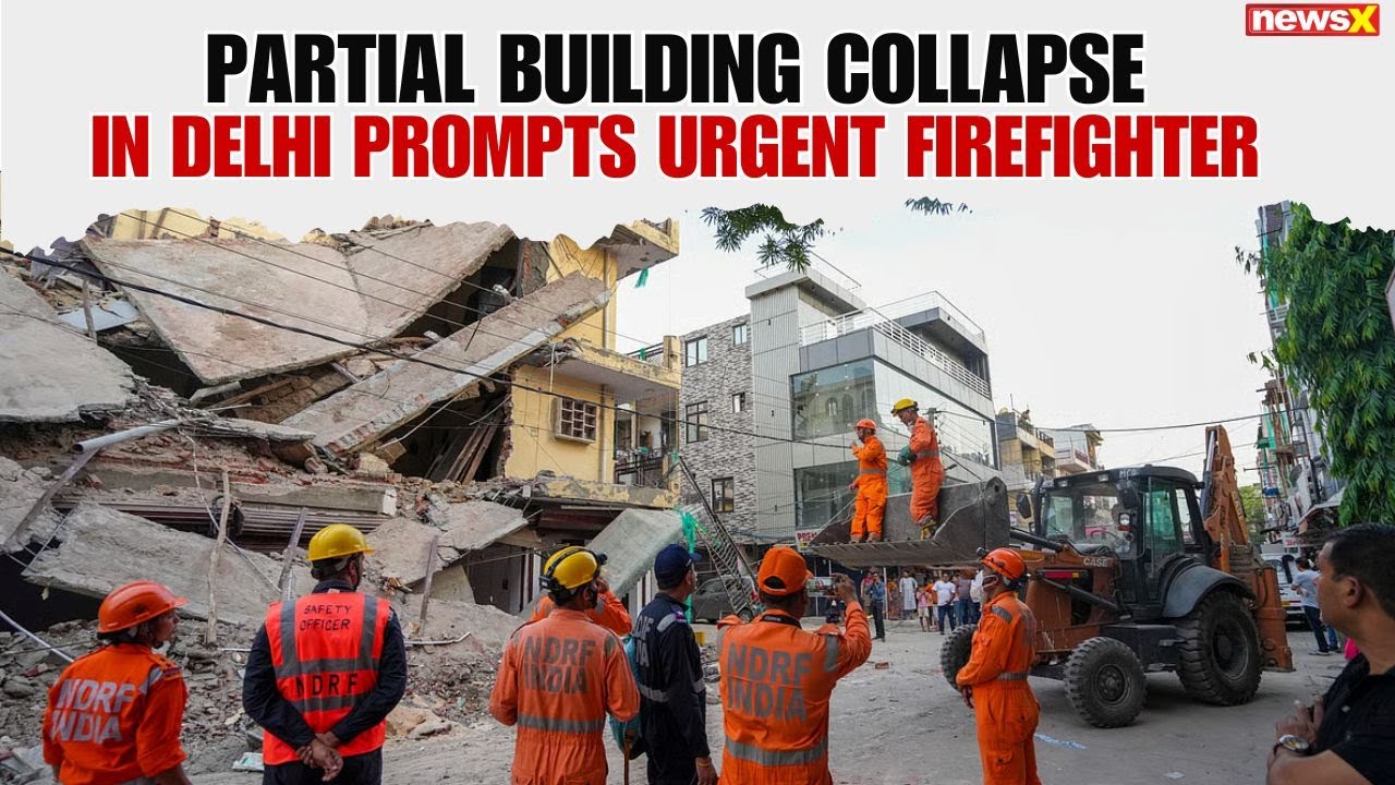 Delhi Building Collapse: Firefighters Work Intensively to Clear Debris and Save Lives | NewsX
