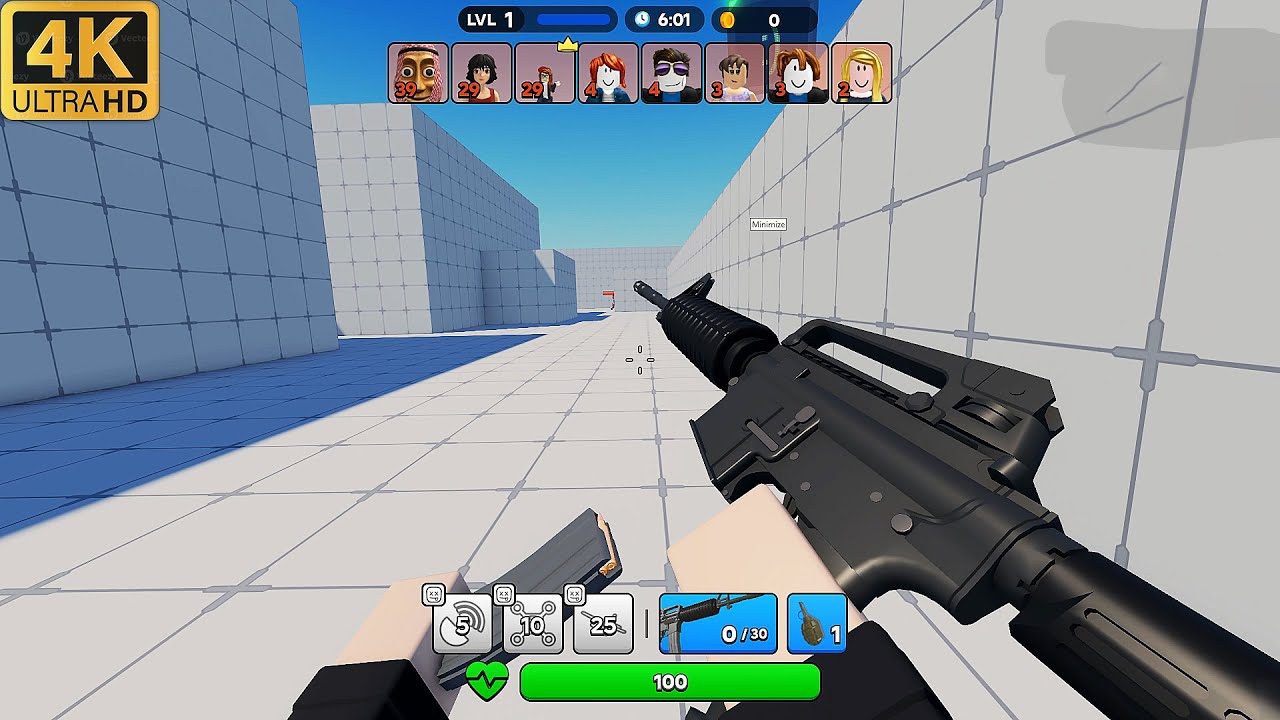 Roblox 4K -Combat Arena Gameplay (4KUHD)