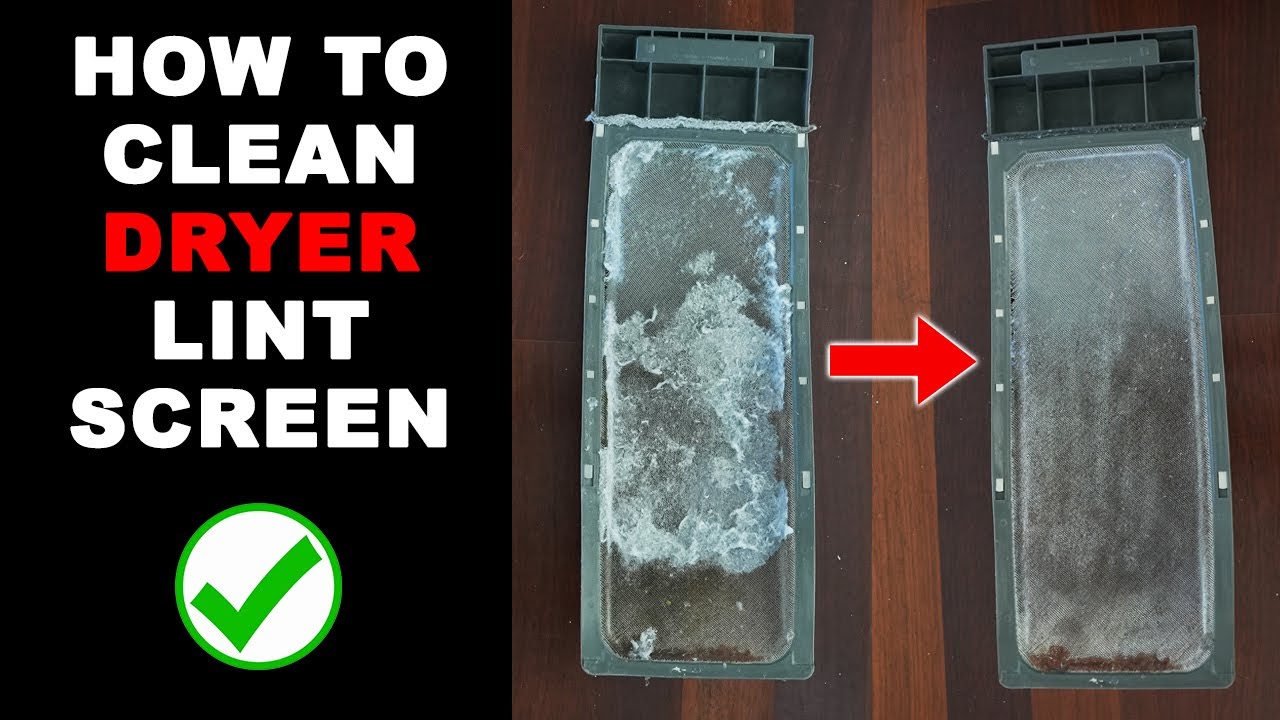 How To Clean Plugged Dryer Lint Screen or Trap