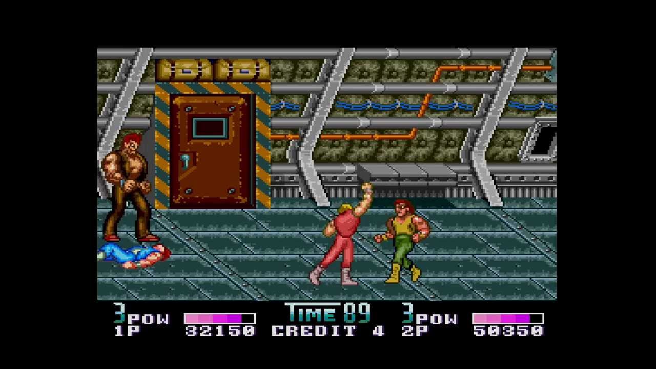 Double Dragon II: The Revenge PC Engine 2 player hard mode