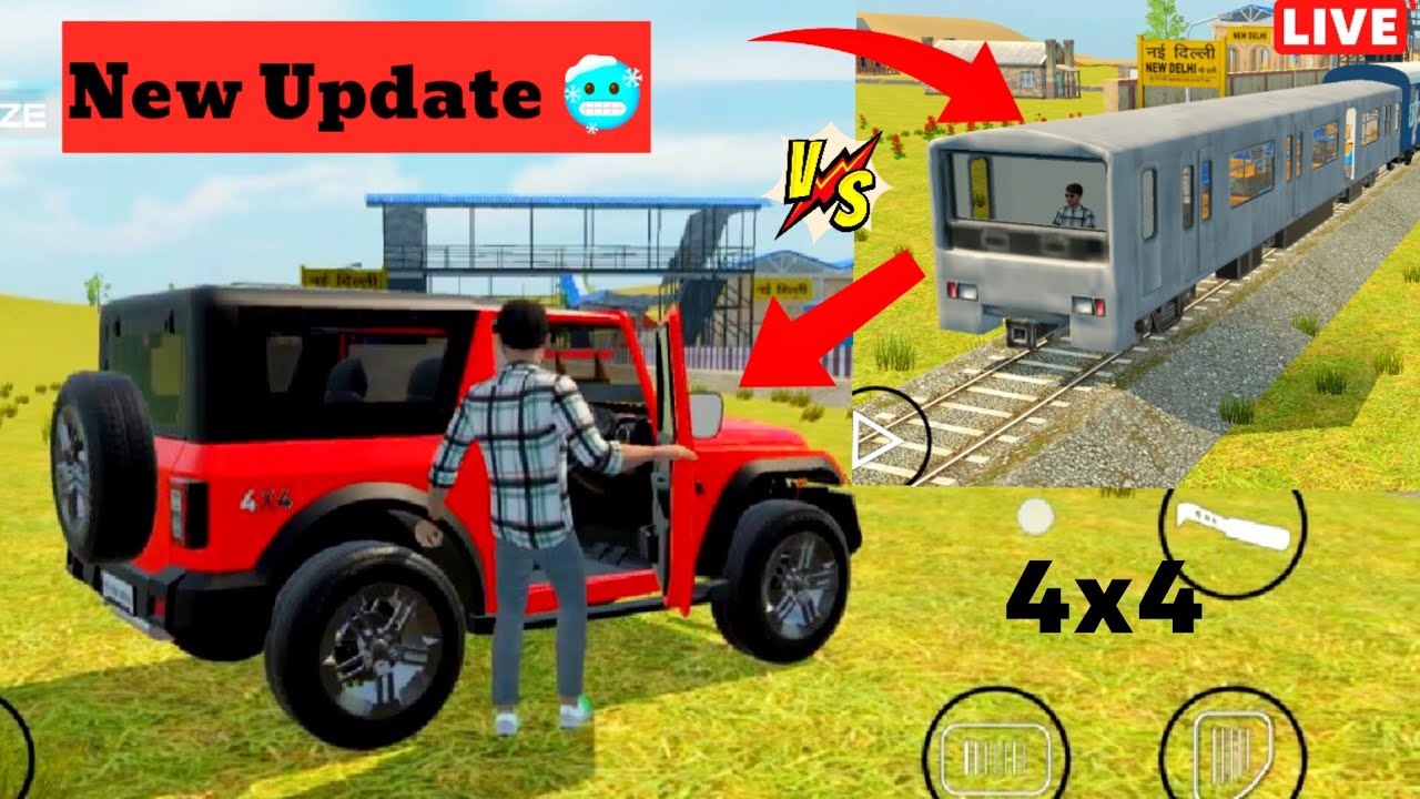 Kaalu chor 🥶🔥 Train Driver | New Update car SEMULATOR GAME Cartoon 
