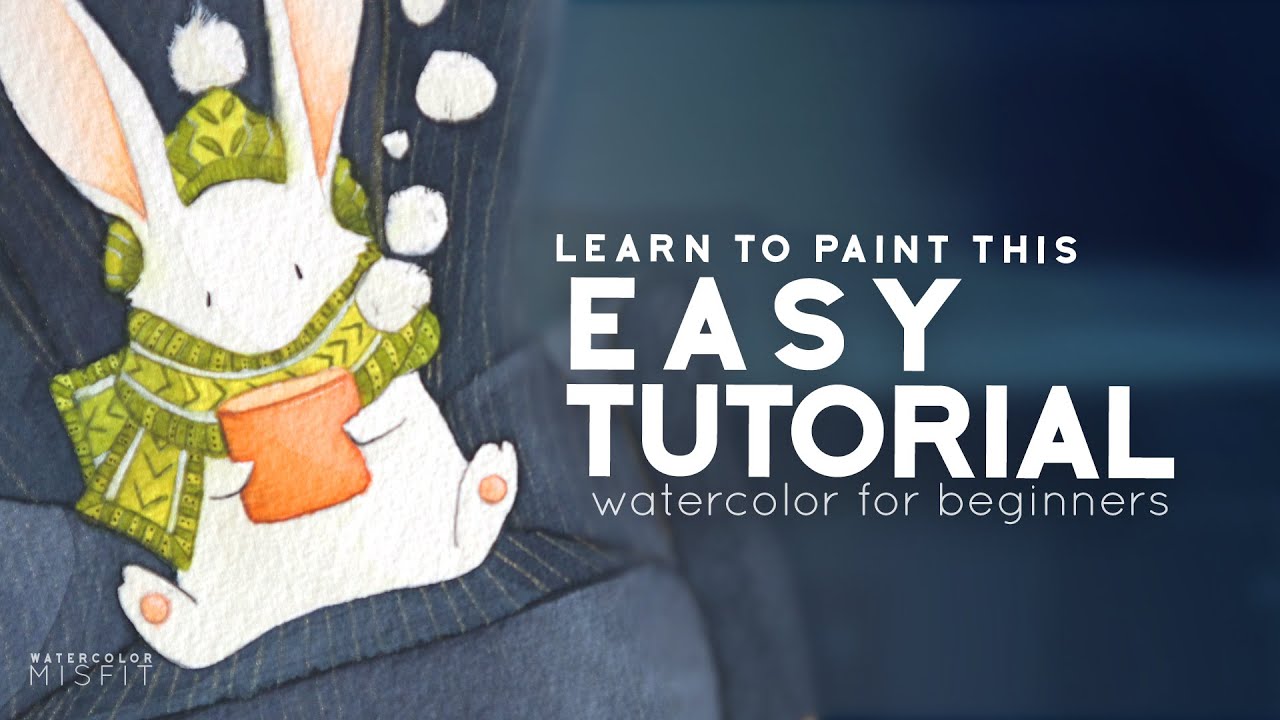 How to Paint a Bunny with Watercolor