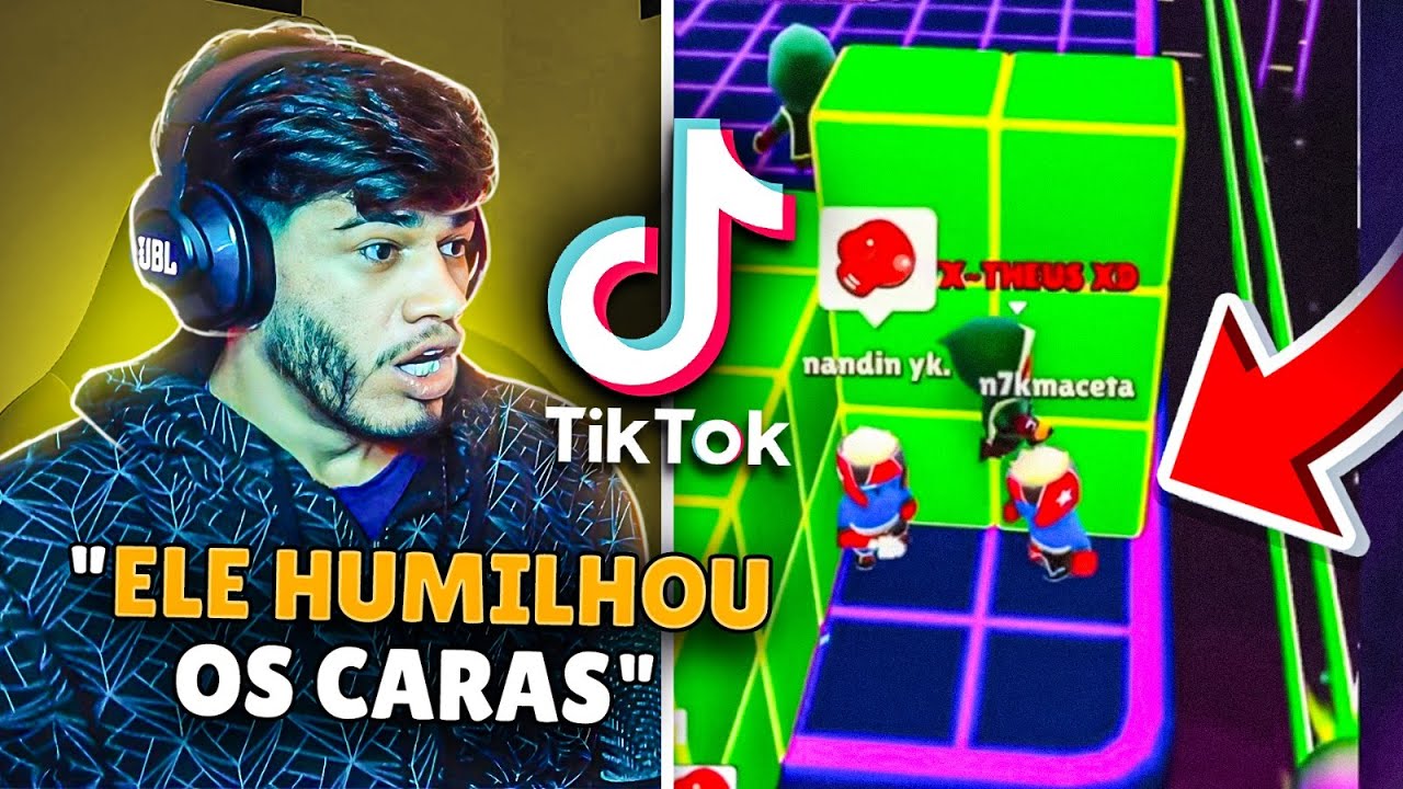 REAGI AOS TIK TOKS MAIS FAMOSOS DO STUMBLE GUYS - A MELHOR JOGADA JÁ FEITA NO BLOCKDASH