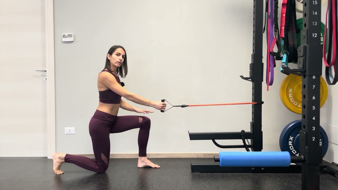 Pulley mono in halfkneeling 