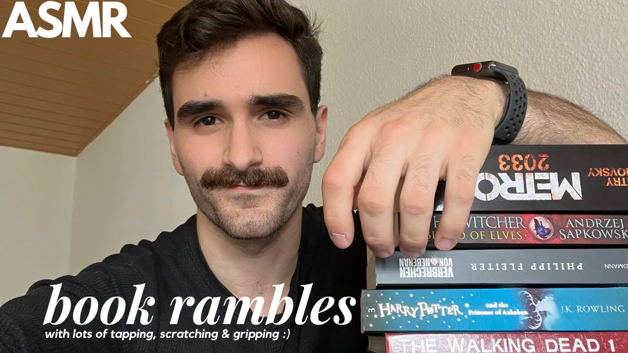 ASMR | Book Rambles with lots of Tapping, Scratching & Gripping