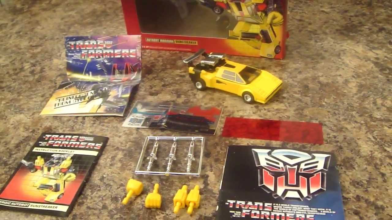 revision 20 transformers g1: autobot sunstreaker en espanol