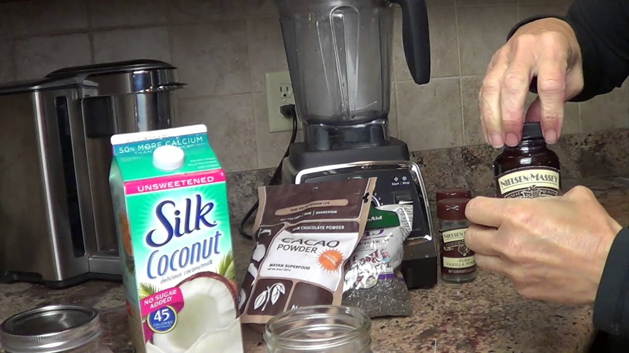 Coconut Chocolate Cherry Chia Pudding!